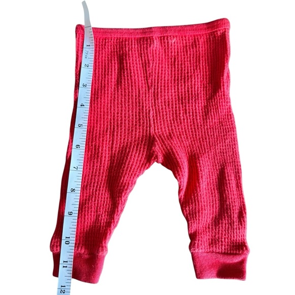 VTG Carters Waffle Knit Red Baby Pant Long John Thermal Underwear Sz M 12-18Lbs - Picture 5 of 7